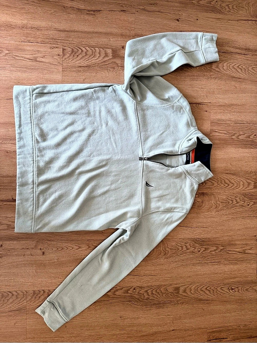 Nautica Quarter-Zip Fleece Pullover Mint Large